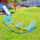 Costway 18673945 Outdoor Kids Seesaw Swivel Teeter for 3 to 8 Years Old-Blue