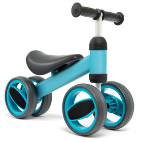 Costway 81962045 4 Wheels Baby Balance Bike Toy-Blue