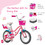 Costway 69734852 Kids Bicycle with Training Wheels and Basket for Boys and Girls Age 3-9 Years-14"