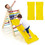 Costway 89574163 3-in-1 Wooden Climbing Triangle Set Triangle Climber with Ramp-Multicolor