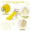 Costway 89574163 3-in-1 Wooden Climbing Triangle Set Triangle Climber with Ramp-Multicolor