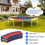 Costway 26091457 8/10/12/14/15/16 Feet Universal Trampoline Spring Cover-Multicolor-16 ft