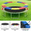 Costway 90135672 14 Feet Waterproof and Tear-Resistant Universal Trampoline Safety Pad Spring Cover-Multicolor