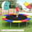 Costway 10829357 12 Feet Waterproof and Tear-Resistant Universal Trampoline Safety Pad Spring Cover-Multicolor