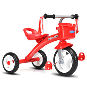 Costway 96750283 Kids Tricycle Rider with Adjustable Seat-Red
