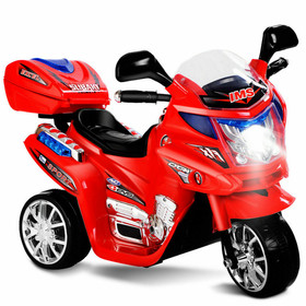 Costway 01296785 3 Wheel Kids 6V Battery Powered Electric Motorcycle Red