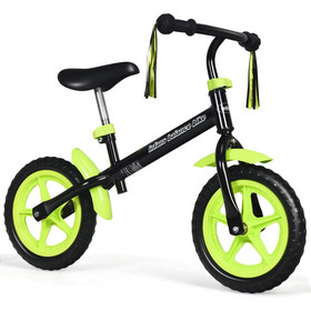 Costway 14792560 Adjustable Lightweight Kids Balance Bike-Green