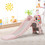 Costway 94267508 3-in-1 Kids Climber Slide Play Set  with Basketball Hoop and Ball-Pink