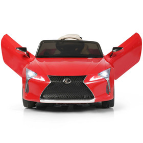 Costway 68370542 Kids Ride Lexus LC500 Licensed Remote Control Electric Vehicle-Red