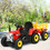 Costway 29436508 12V Ride on Tractor with 3-Gear-Shift Ground Loader for Kids 3+ Years Old-Red