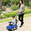 Costway 38021569 3 In 1 Ride on Push Car Toddler Stroller Sliding Car with Music-Blue