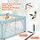 Costway 62095173 Large Safety Play Center Yard with 50 Balls for Baby Infant-Blue