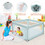 Costway 62095173 Large Safety Play Center Yard with 50 Balls for Baby Infant-Blue