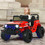 Costway 08915642 12V Kids Ride-on Jeep Car with 2.4 G Remote Control-Red