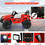 Costway 08915642 12V Kids Ride-on Jeep Car with 2.4 G Remote Control-Red