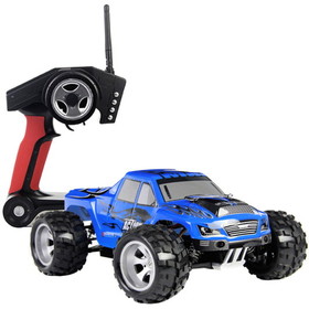 Costway 51796438 1/18 High Speed Scale 2.4G 4WD Off-Road RC Monster Truck Car Remote Controlled-Blue