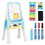 Costway 31965748 Kids Height Adjustable Double Side Magnetic Art Easel-Blue