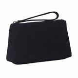 Aspire Canvas Wristlet Makeup Bag with Compartments, Canvas Casual Handheld Purse Zipper Closure