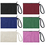 Aspire 60-Pack 100% Cotton Canvas Pouches, Assorted Wristlet Bag 6 3/4 x 4 3/4 Inches