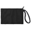 Aspire 12-Pack Cotton Canvas Zipper Pouches Black, Party Favor Bags 6 3/4 x 4 3/4 Inches