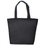 Aspire 4-Pack Black Canvas Tote Bags, Bottom Gusset Canvas Lunch Bag