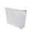 Aspire 6-Pack White Canvas Zipper Bags Cosmetic Bag, 7-1/2 by 5-1/8 with 1-1/2 Inch Bottom
