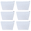 Aspire 30-Pack White Cotton Canvas Zipper Bags / Cosmetic Bags, 9.5 x 5.5 x 3 Inches, Christmas Gift Bag