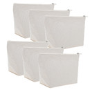 Aspire 6-Pack 12oz Heavy Duty Canvas Storage Bags, 9.5 x 5.5 x 3 Inches, Christmas Gift Bag