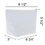 Aspire 6-Pack 12oz Heavy Duty Canvas Storage Bags, White Cosmetic Bag, 9.5 x 5.5 x 3 Inch