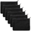 Aspire 30-Pack Canvas Zipper Pouch, 7" x 5" Makeup Bag, Back to School Supplies - Black