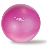 Tone Fitness HHE-TN055 Anti-Burst Gym Ball, Pink, 55 cm