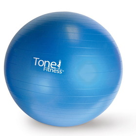 Tone Fitness HHE-TN065 Anti-Burst Gym Ball, Blue, 65 cm