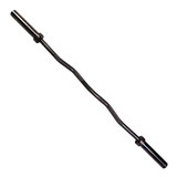 CAP OBT-57B Deluxe Olympic Curl Bar with Bronze Bushings, Black, 57 in