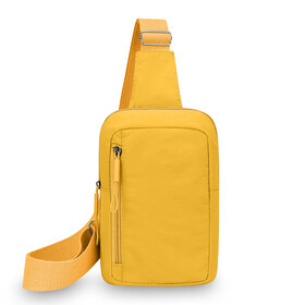 Muka Nylon Crossbody Chest Bag Water-Resistant Sling Shoulder Bag for Outdoor Cycling and Daily Commute