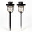 Classy Caps GL1101 Black Stainless Steel Landscape, Path & Garden Light - 2 Pack