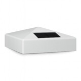 Classy Caps 4X4 White Pvc Pyramid Solar Post Cap