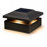 Classy Caps SLT727 Lumineer Smart Solar Post Cap - Black