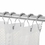 Aspire 72 pcs Shower Curtain Hooks Roller Ball Rings Polished Nickel Iron Hooks for Bathroom Shower Room