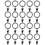 60 Pcs Curtain Clips Rings 2 Inch Metal Shower Curtain Window Hardware Hook for Bedroom Home Decor