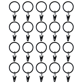 Muka 60 Pcs Curtain Clips Rings 2 Inch Metal Shower Curtain Window Hardware Hook for Bedroom Home Decor