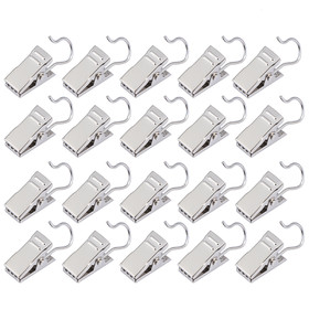 Shower Curtain Clips Hook 200 Pcs Drapery Clips Window Hardware Metal for Curtain Photos Home Decoration