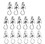 Muka Shower Curtain Clips Hook 200 Pcs Stainless Steel Drapery Clips Window Hardware for Curtain Photos Home Decoration, Price/200 Pcs