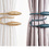 Muka 1 Pair Curtain Tiebacks Clips Metal Free-drilling Installation Window Curtain Holders Decorative Tie Rope