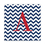 Cathy's Concepts 2107C Chevron Pattern Initial Wrapped Canvas