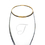 Cathy's Concepts 3670G Personalized 7 oz. Gold Rim Champagne Flutes (Set of 2)