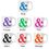 Cathy's Concepts AMP-3900 Personalized Ampersand Large Coffee Mugs (Set of 2)