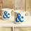 Cathy's Concepts AMP-3900 Personalized Ampersand Large Coffee Mugs (Set of 2)