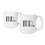 Cathy's Concepts GMR-3900 Mr. & Mr. Gatsby 20 oz. Large Coffee Mugs (Set of 2)