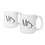 Cathy's Concepts GMRS-3900 Mrs. & Mrs. Gatsby 20 oz. Large Coffee Mugs (Set of 2)