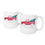 Cathy's Concepts H17-3900TK Personalized Christmas Tree Truck 20 oz. Large Coffee Mugs